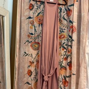 Pink Lily WHO I'M SUPPOSED TO BE MAXI MAUVE TANK DRESS
